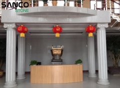 G303芝麻白光面装饰的中国银行室内工程