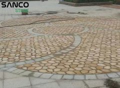 Qingdao Municipal Plaza Project-Irregular Pavement Of Beige
