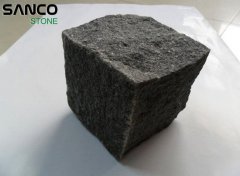 Black Basalt Split Finished Cube Stone For Paving