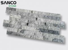 Cloudy Grey Marble Z-shape Split Culture Stone Tiles