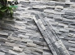  Bardiglio Bluette Marble Split Face Wall Panel