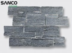 Black Quartz Split Face Cement Culture stone Ledger stone