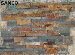 China Rusty Slate S-shape Cultured Stone Veneer