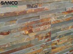 Thin Stripes Rusty Slate Split Culture Stone For Wall